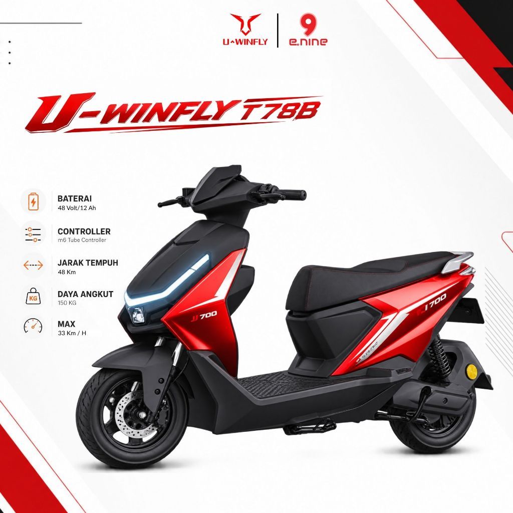 UWINFLY SEPEDA LISTRIK UWINFLY T78B 800W T78B T 78B T 78 B GARANSI RESMI