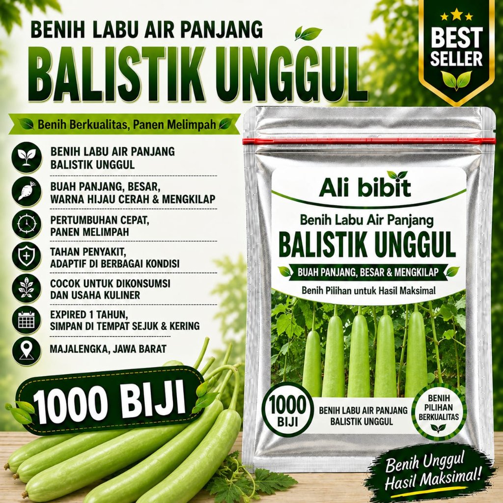 1000 Butir> Biji Benih Labu Air Balistik /Labu Air> Bibit Labu Air> Bonus benih