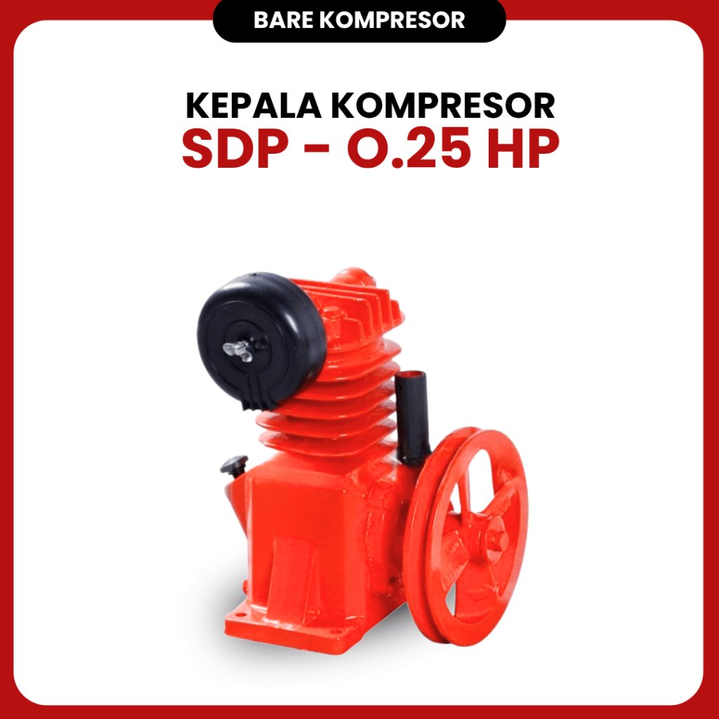 Bare Kompresor SDP 0.25 HP 8 Bar / Kepala Kompresor 0.25 Hp - AUTO