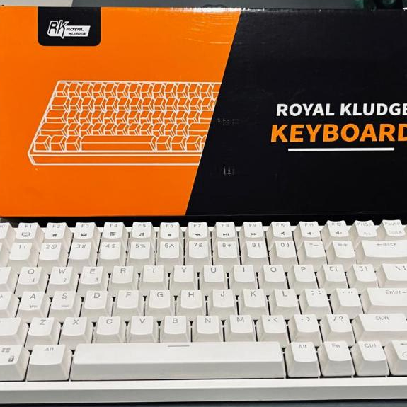Royal Kludge RK84 Wireless Mechanical Keyboard - Putih [Preloved]