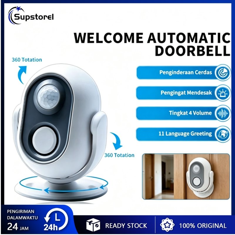 Alarm Anti Maling + Bel Pintu Otomatis 2 in 1 Alarm Anti Maling + Bel Pintu Otomatis 2 in 1/ Bel Sen