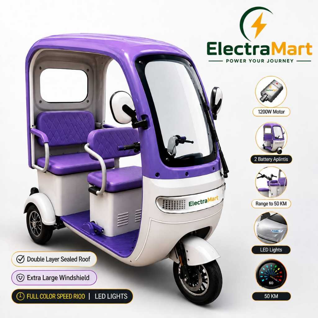 Sepeda Listrik kinma Roda  dewasa 3 Sepeda Motor Listrik Roda 3 Bajaj Golf Sepeda Listrik 1200 watt 