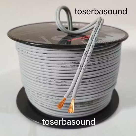 Kabel Speaker 16awg Vornix serabut dua jalur 16 AWG audio mobil