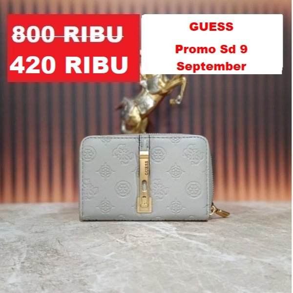 GUESS  dompet wanita JAMES SLG MEDIUM GREY wallet ORIGINAL