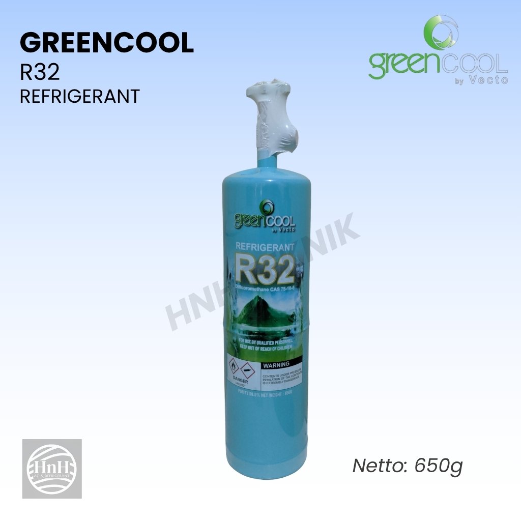 Refrigerant R32 Greencool R32 (650g) - Refrigerant AC Preon Kaleng