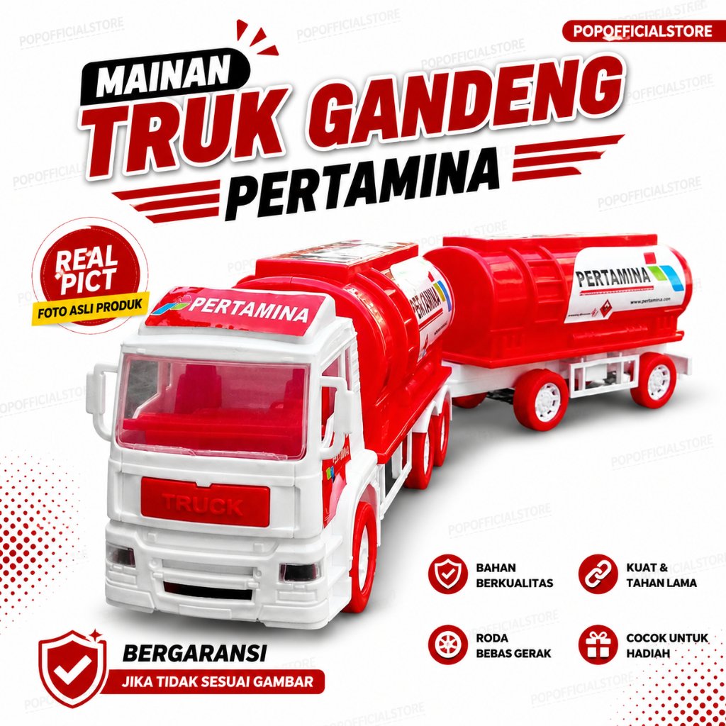 MAINAN TRUK TANGKI PERTAMINA GANDENG