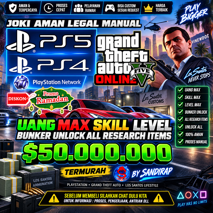 PS4 DAN PS5  UANG GTA 5 ONLINE