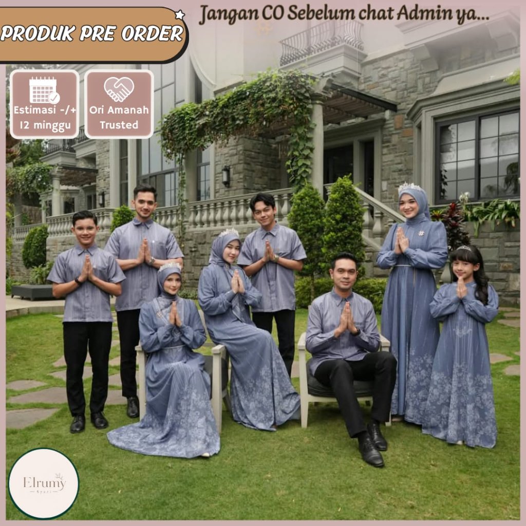 Royal luxury famset lebaran 2027 by Meilee OPEN PRE ORDER READY JANUARI 2027 sarimbit couple keluarg