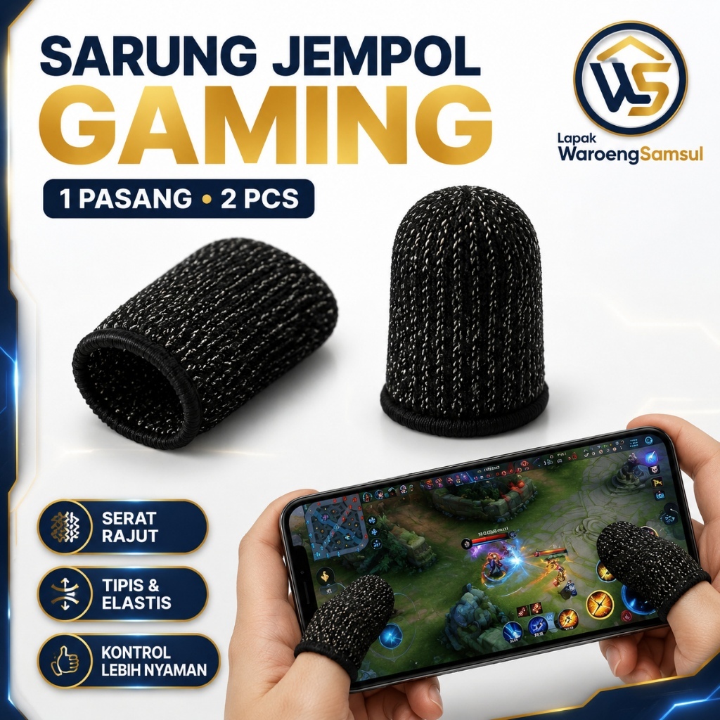 SARUNG TANGAN JEMPOL GAMING TELEFINGER ISI 2PCS GAMER GAMERS 2 PC PCS 2PC