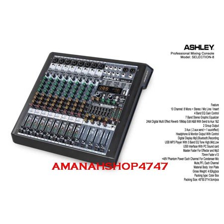 MIXER ASHLEY SELECTION8 / ASHLEY SELECTION 8