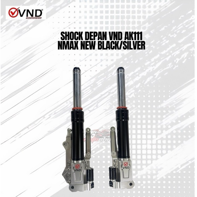 SHOCK DEPAN VND AK111 NMAX BLACK/SILVER