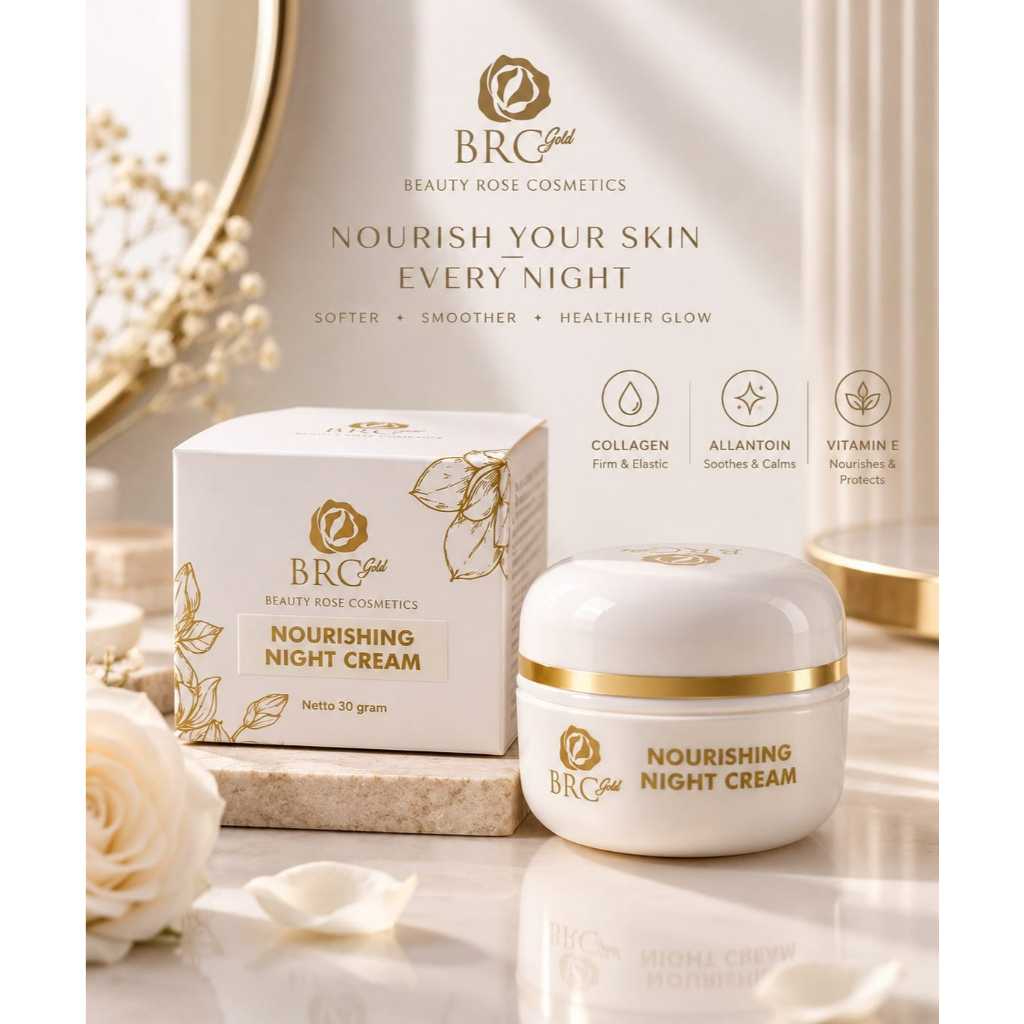 Nourishing Night Cream - Beauty Rose Cosmetics BRC Gold