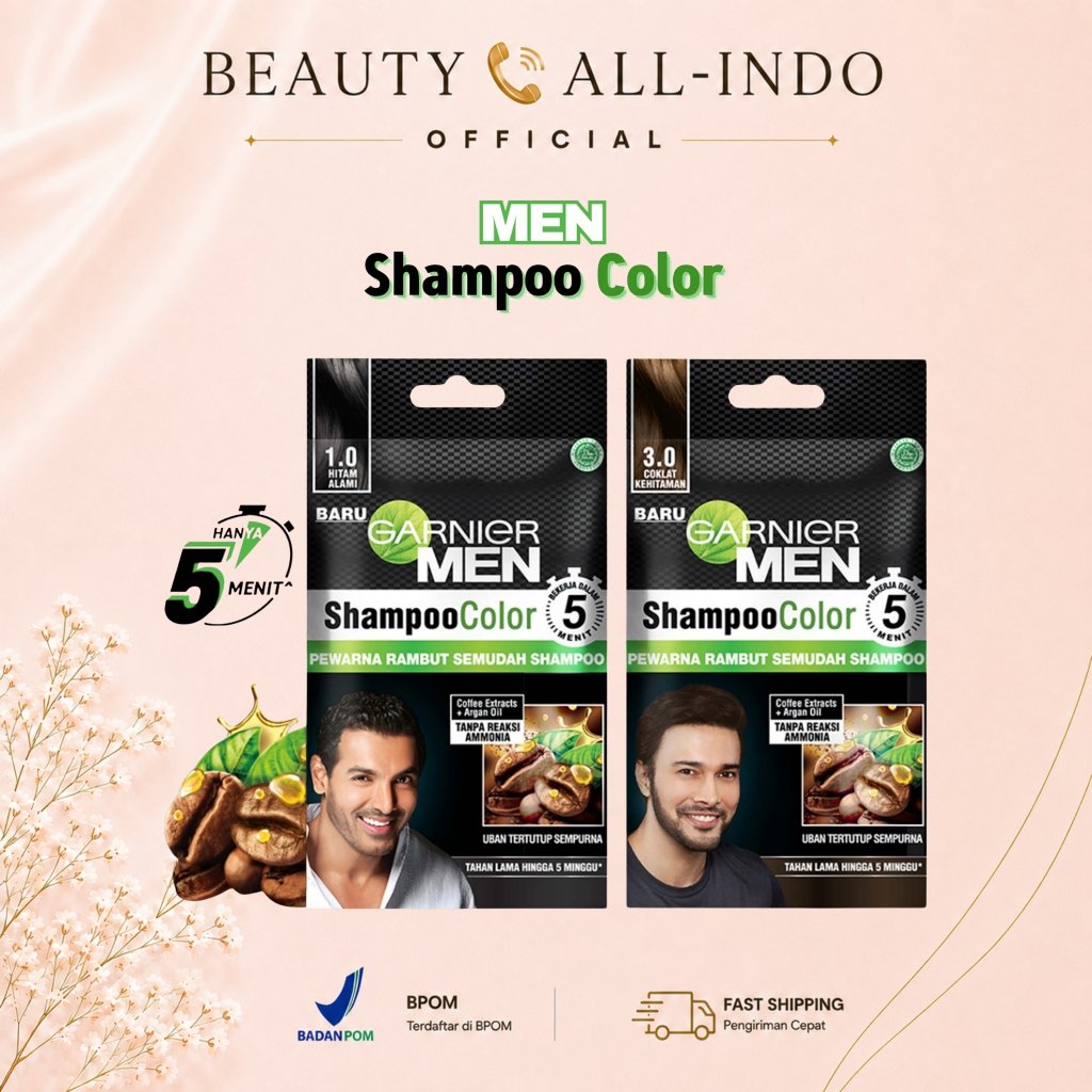 GARNIER Men Shampoo Hair Color - 1 Sachet