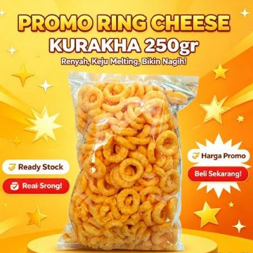 Snack Ring Cheese Kurakha 250gr Camilan Renyah Keju Melting