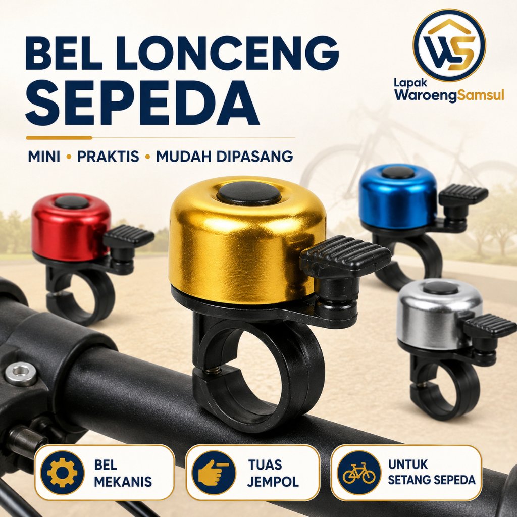 Bell Bel Lonceng Klakson Sepeda Biker Bike Baisk Bicycle Klasik Classic Ringing Kring Kring Nyaring