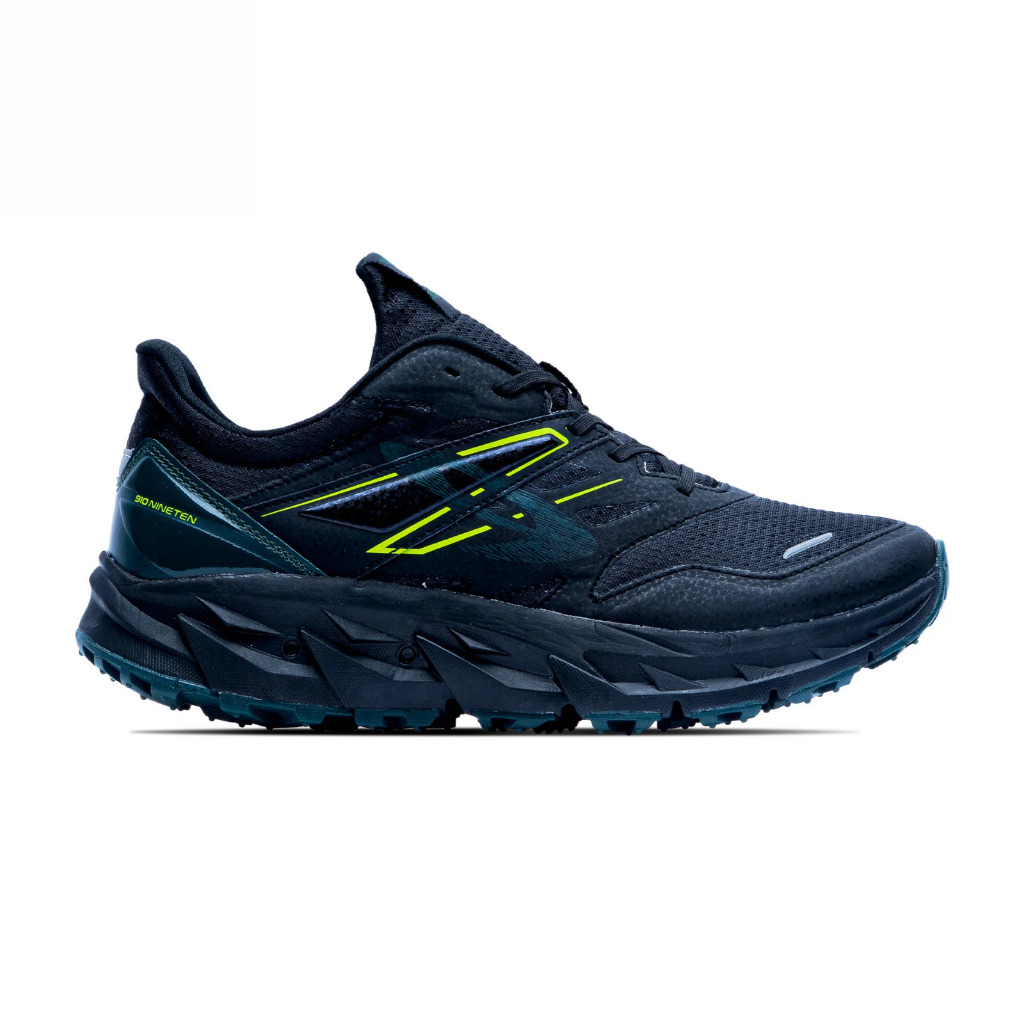 910 Nineten Sepatu Trail / Hiking - YUZA EVO HITAM HIJAU TUA JINGGA