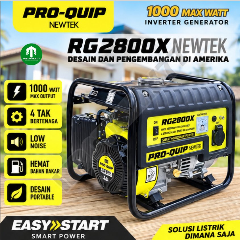 Genset PROQUIP 1000Watt RG2800X 4Tak  / Power Generator Proquip 1000W RG 2800X - Gasoline Generator 
