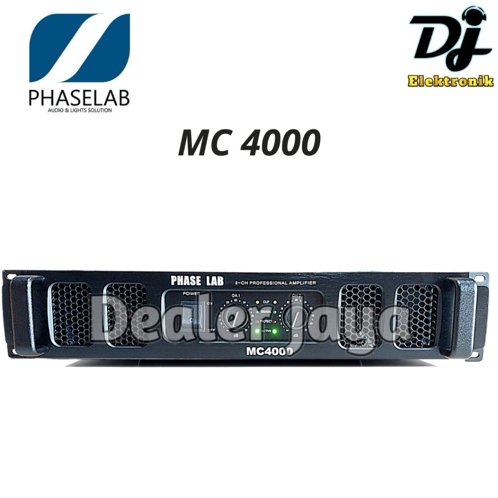 Power Ampli Phase Lab / Phaselab MC 4000 / MC4000 - 2 channel