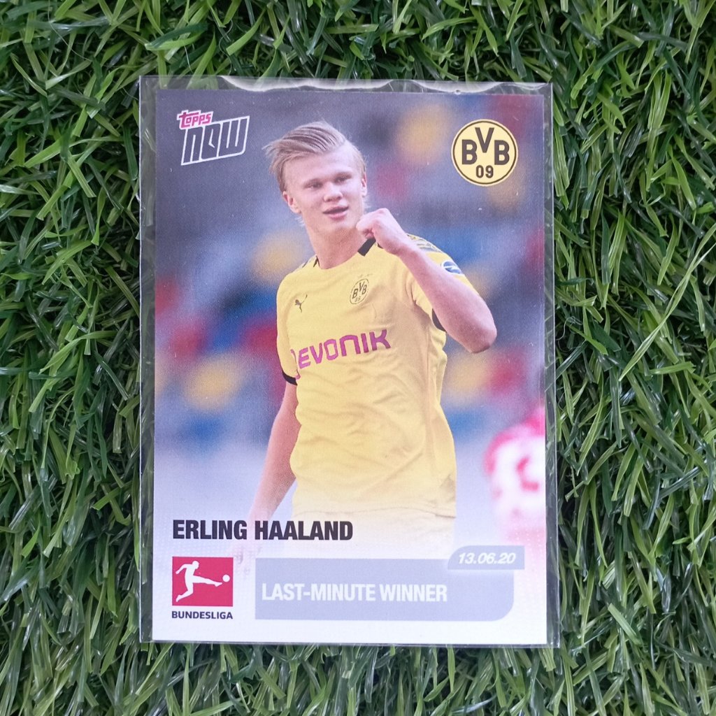 Erling Haaland RC Borrusia Dortmund #173 Topps Now  2019/20 Last Minute Winner | Kartu Bola Erling H