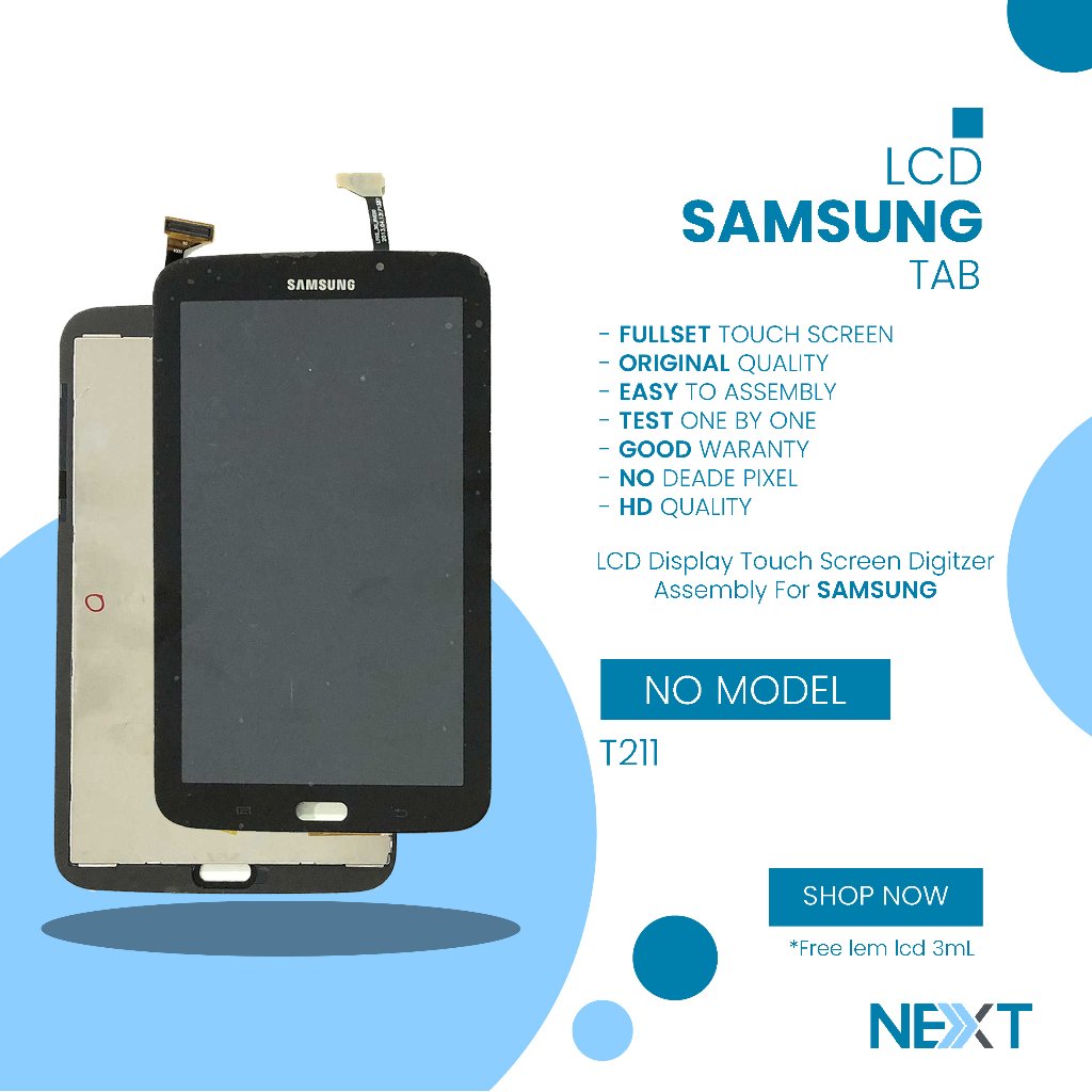 LCD Samsung Tab T211 - Fullset Touchscreen