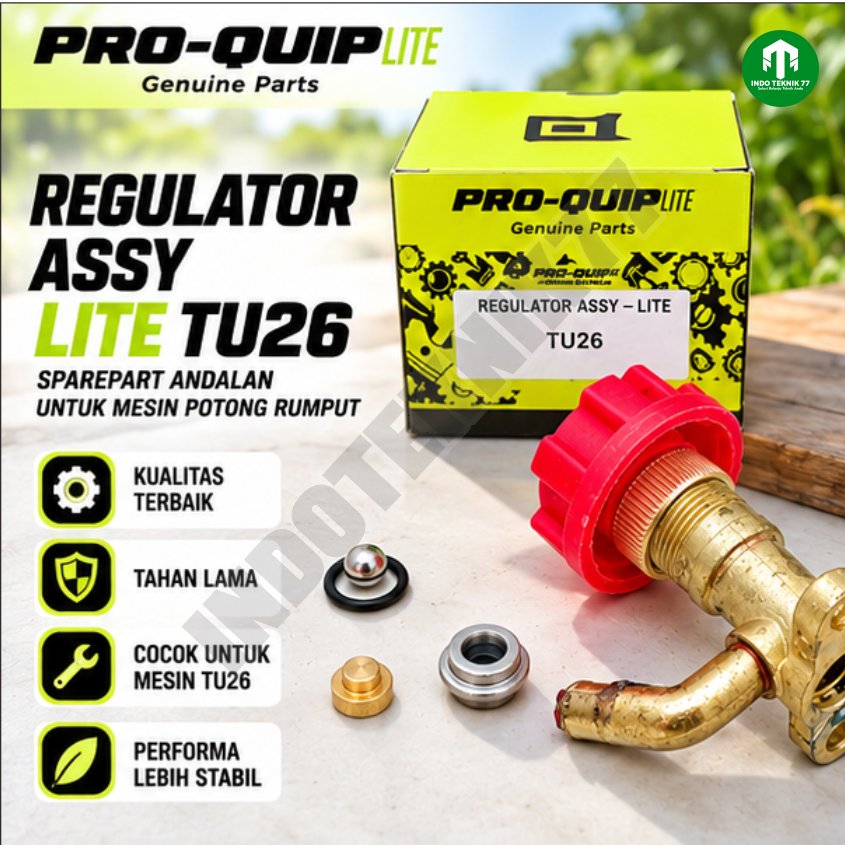 SPAREPART Regulator Assy PROQUIP TU-26 / Regulator Bahan Bakar Mesin Potong Rumput TU26 TU 26 Sparep