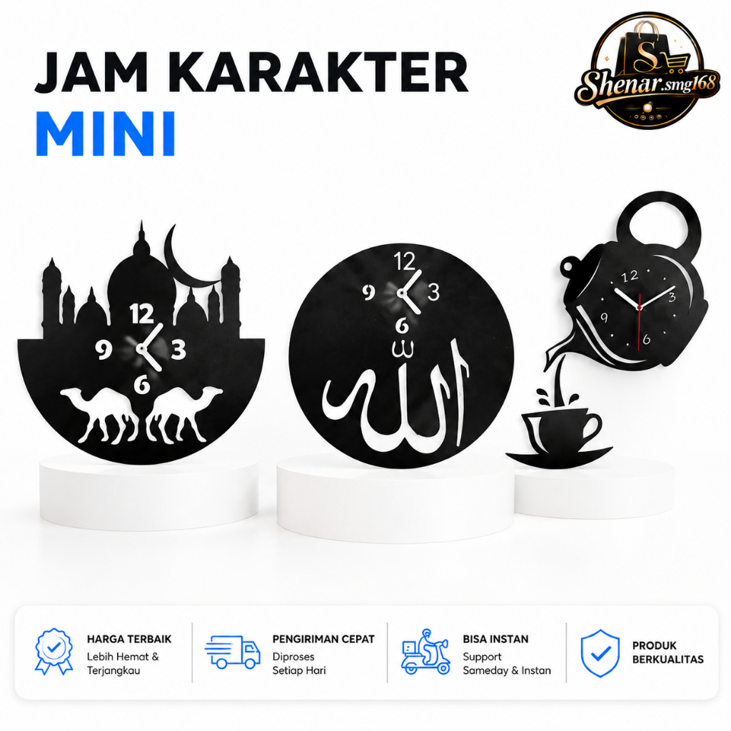 JAM DIY GIANT MODEL TEKO KOPI UNIK JAM DINDING TEMPEL TEMBOK JAM DINDING UNIK KARAKTER