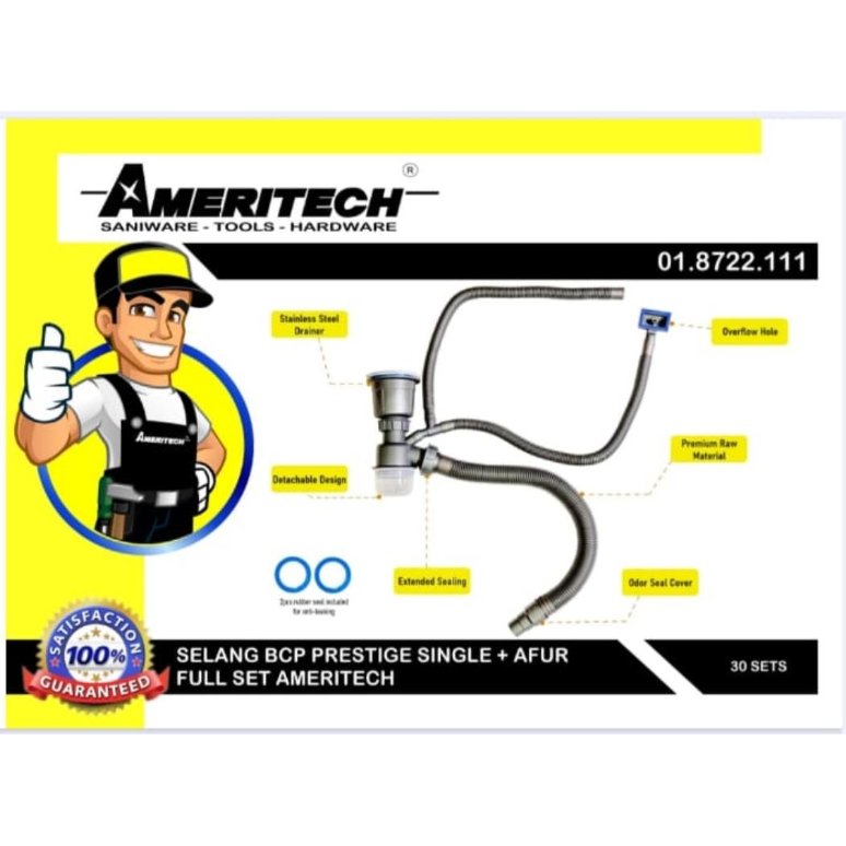 SELANG BCP SINGLE UTK SINK 1 LUBANG AMERITECH
