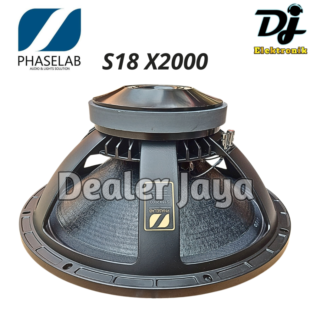 Speaker Komponen Phaselab / Phase Lab S18X2000 / S 18 X 2000 / S18 X2000 - 18 inch