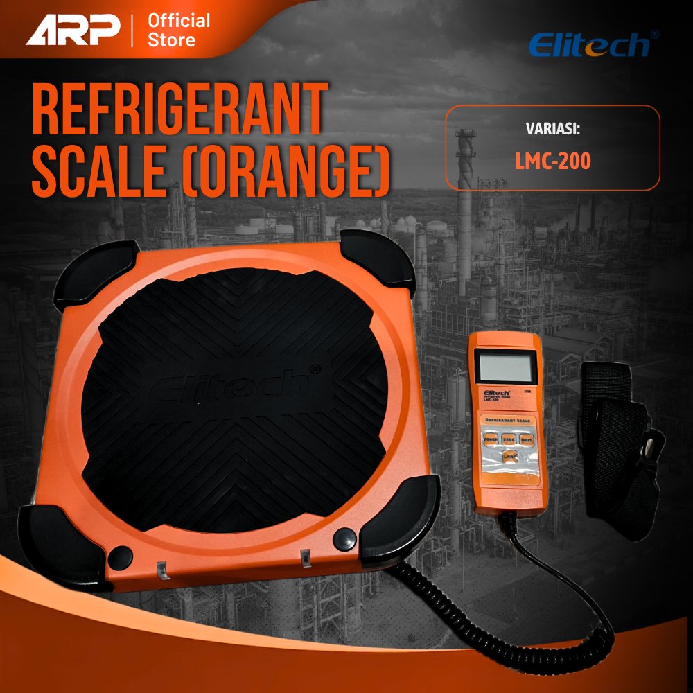 Elitech Refrigerant Scale (Orange) LMC-200 Timbangan Refrigeran dengan Digital Reader