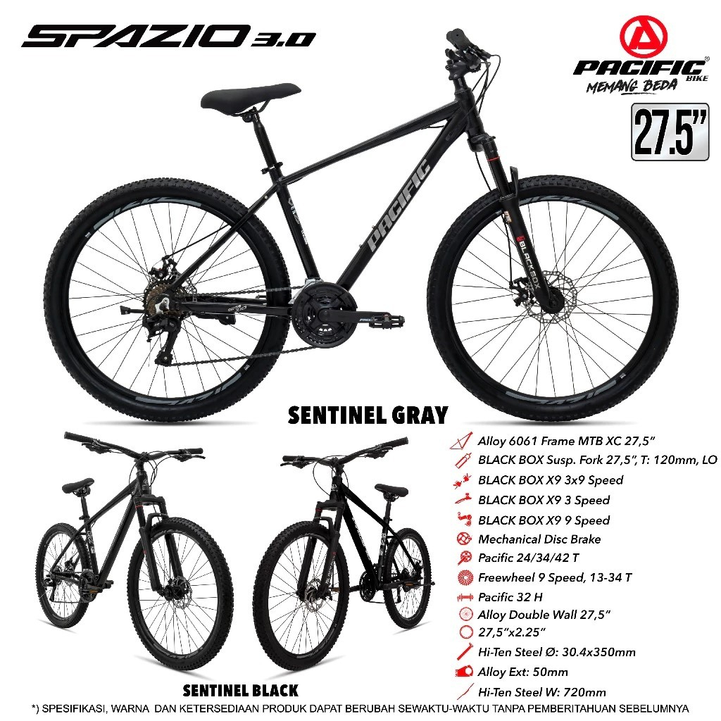 (TERMURAH) MTB 24 26 27.5 aviator wimcycle falcon storm new phoenix pacific invert spazio evergreen 