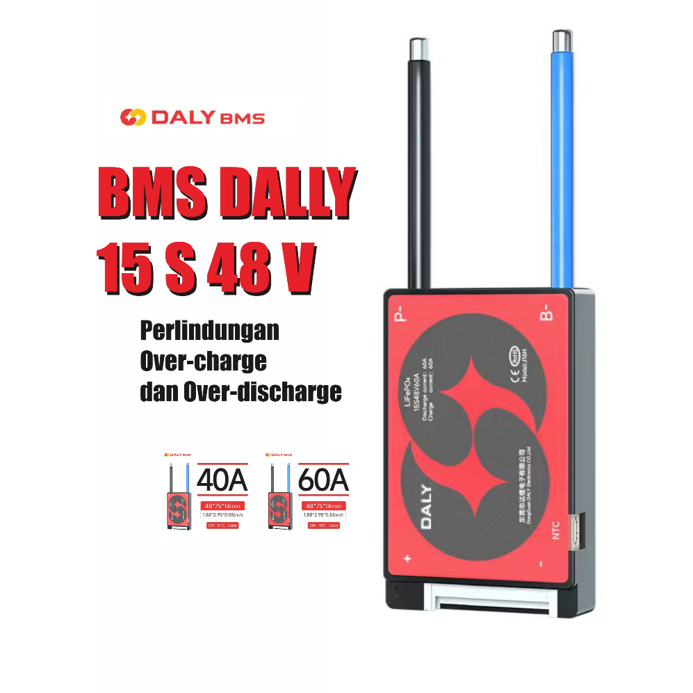 BMS LFP Daly 15S/16 48V  40A/60A