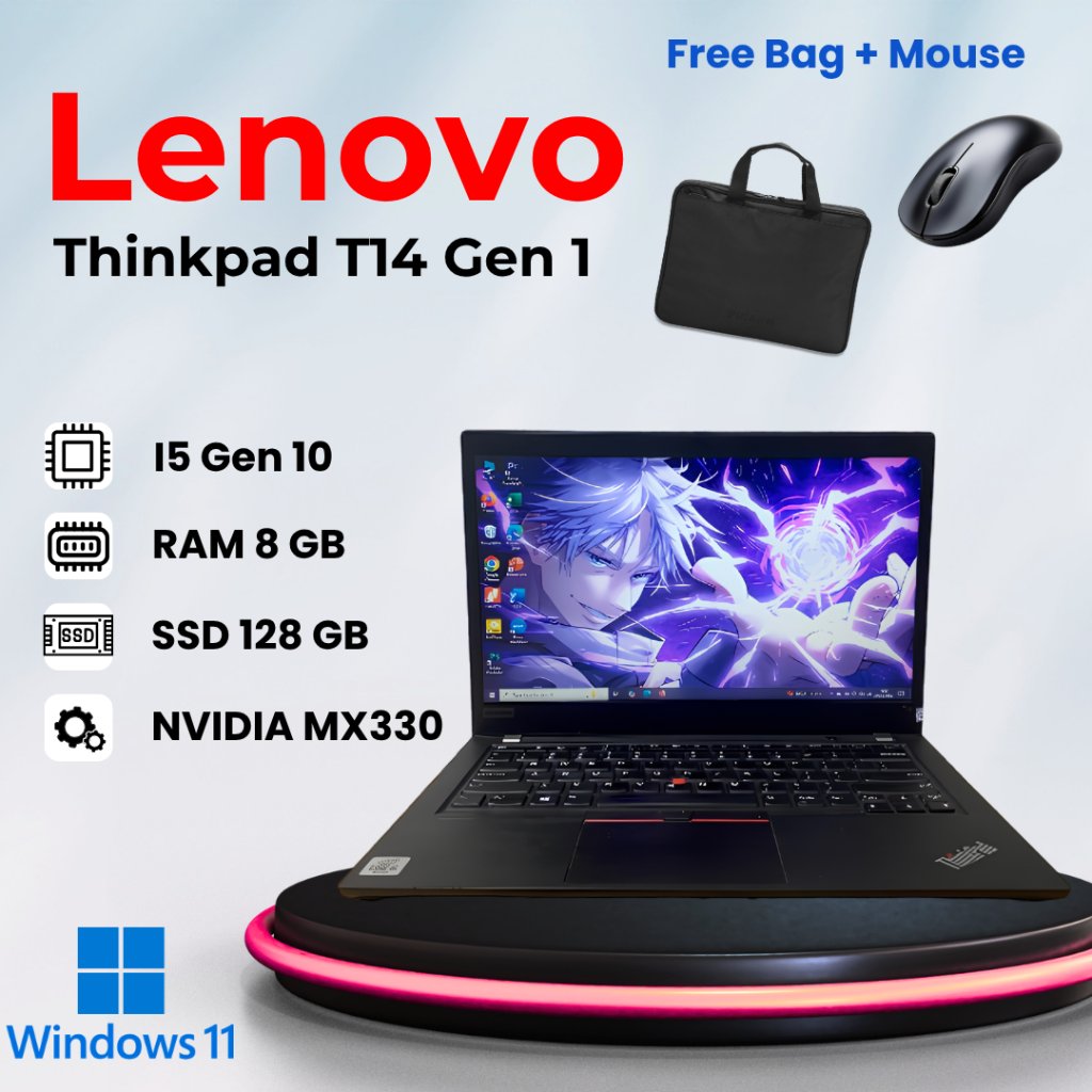 Lenovo Thinkpad T14 Gen 1 i5 Gen 10 NVIDIA MX330 8/128Gb 14" Windows 10 Pro