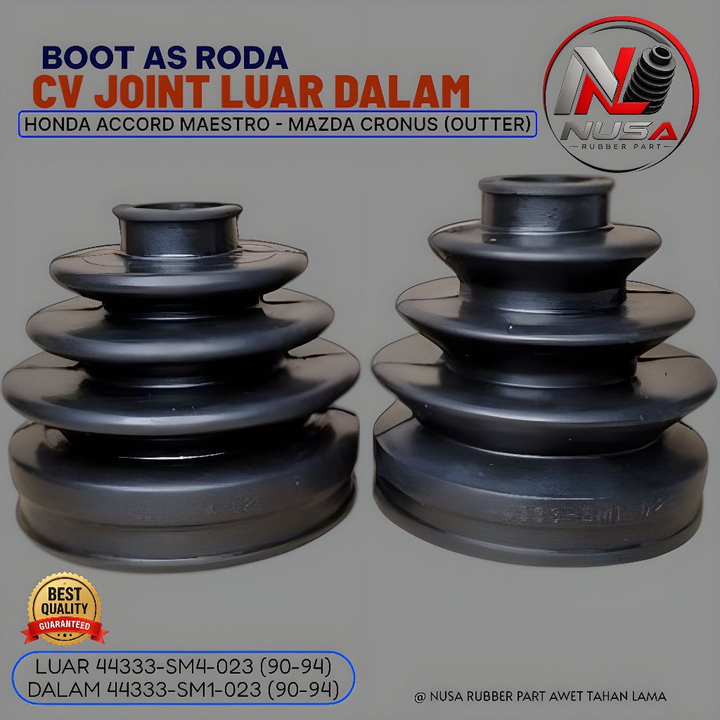Karet Boot As Roda CV Joint Luar dalam Accord Maestro Cielo Odyssey CRV Gen 1 OEM | Boot Gardan CV J