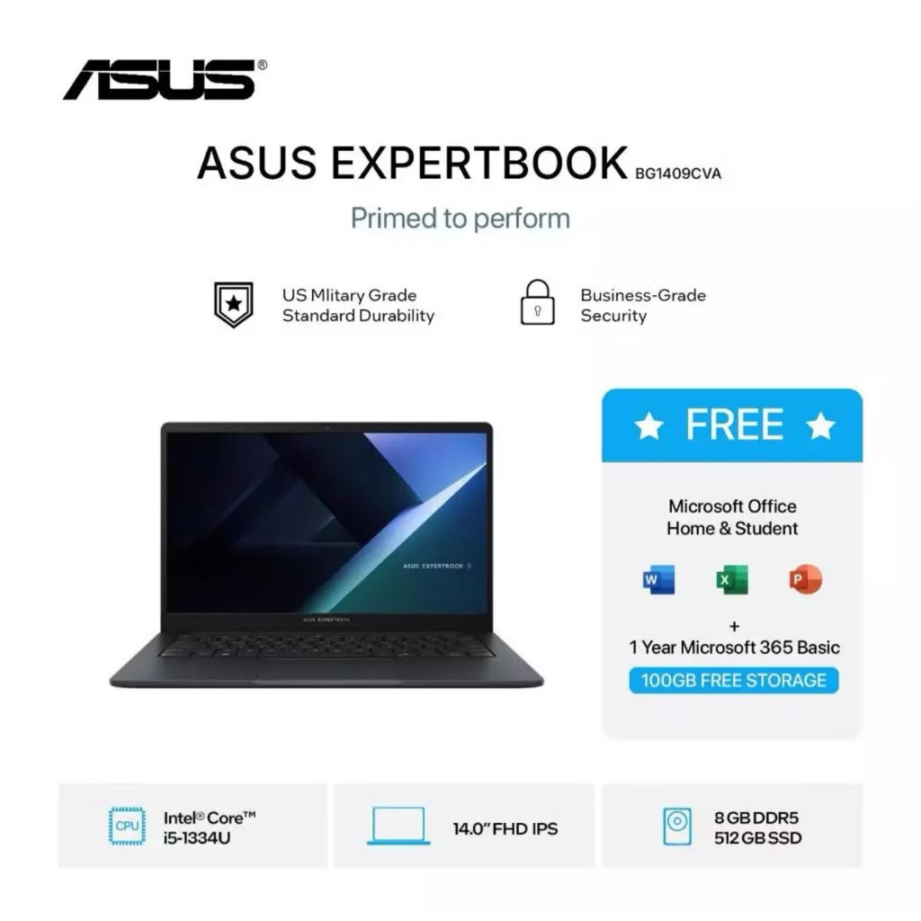ASUS ExpertBook BG1409CVA I5 I3 14" FHD Win 11
