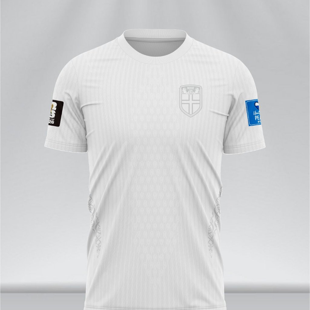 Jersey Norwegia Third 2026 Piala Dunia White Edition