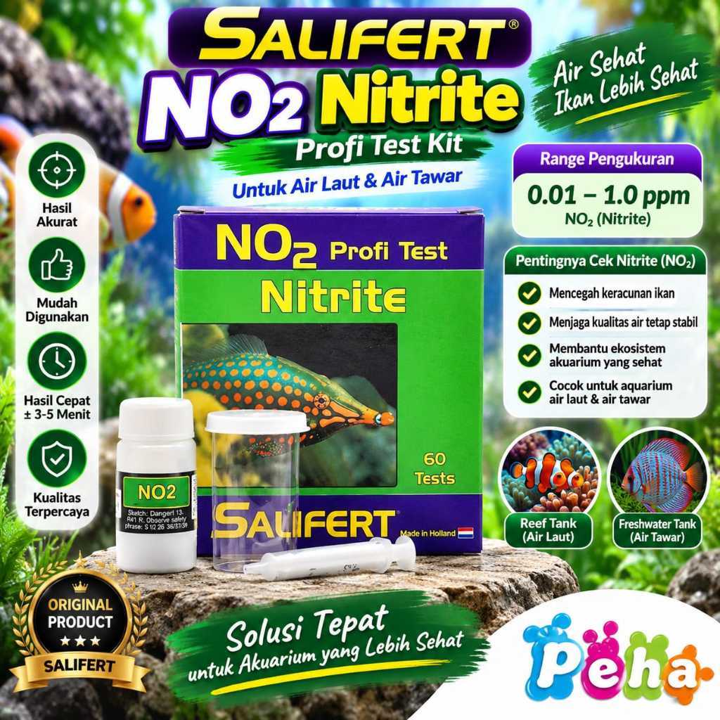 Salifert Nitrite No2 Test Kit - Alat Uji Nitrit Air Aquarium