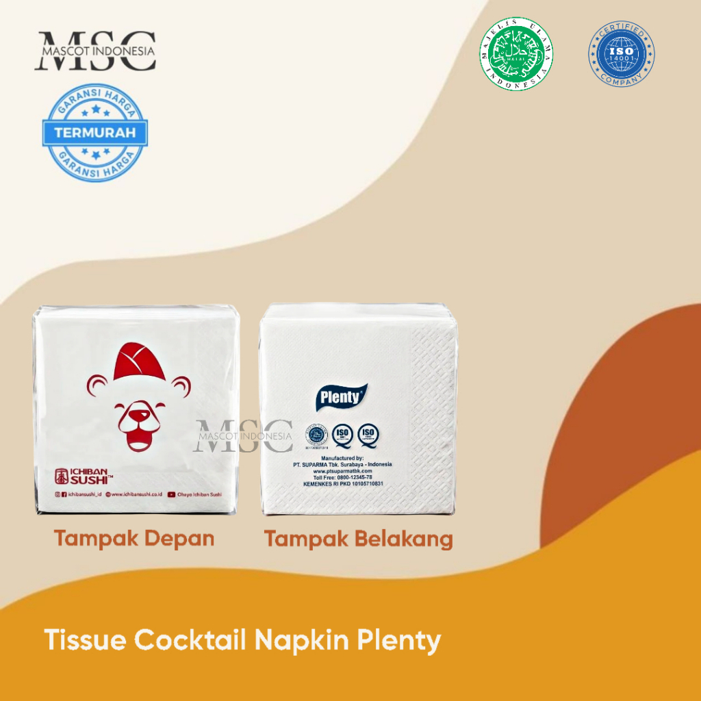 Tissue Cocktail Napkin Plenty