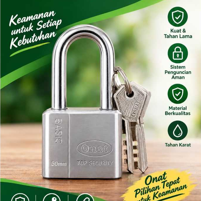 GEMBOK ONAT GEMBOK SOLID & TERPERCAYA