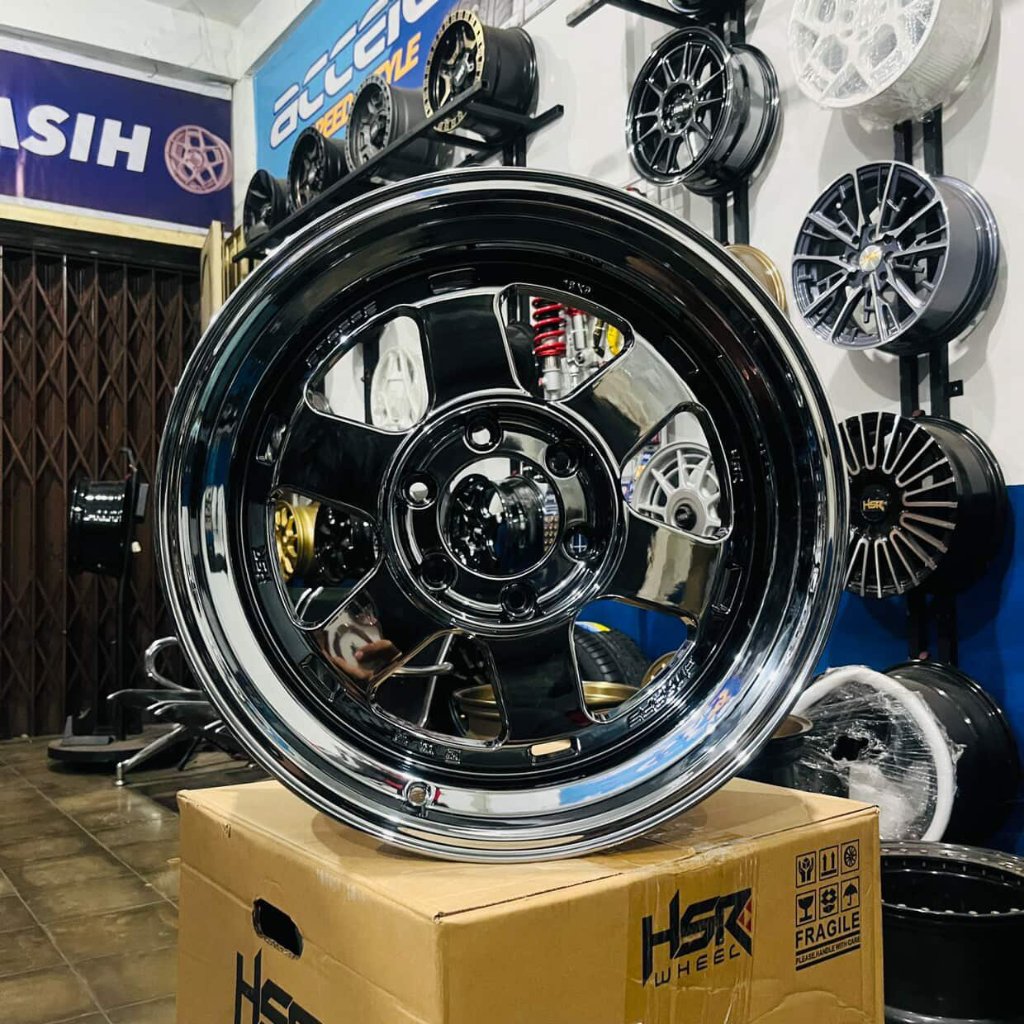 pelak mobil racing te37xt black chrome r18 buat pajero fortuner triton hilux ranger