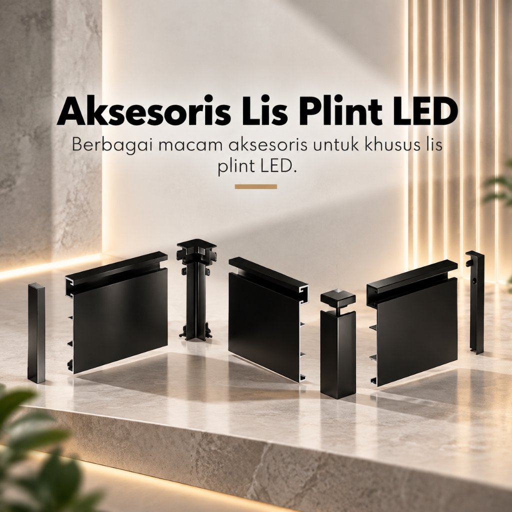 Aksesoris Lis Plint LED & Aksesoris Lis Plint Pencahayaan Dinding Lebih Estetik