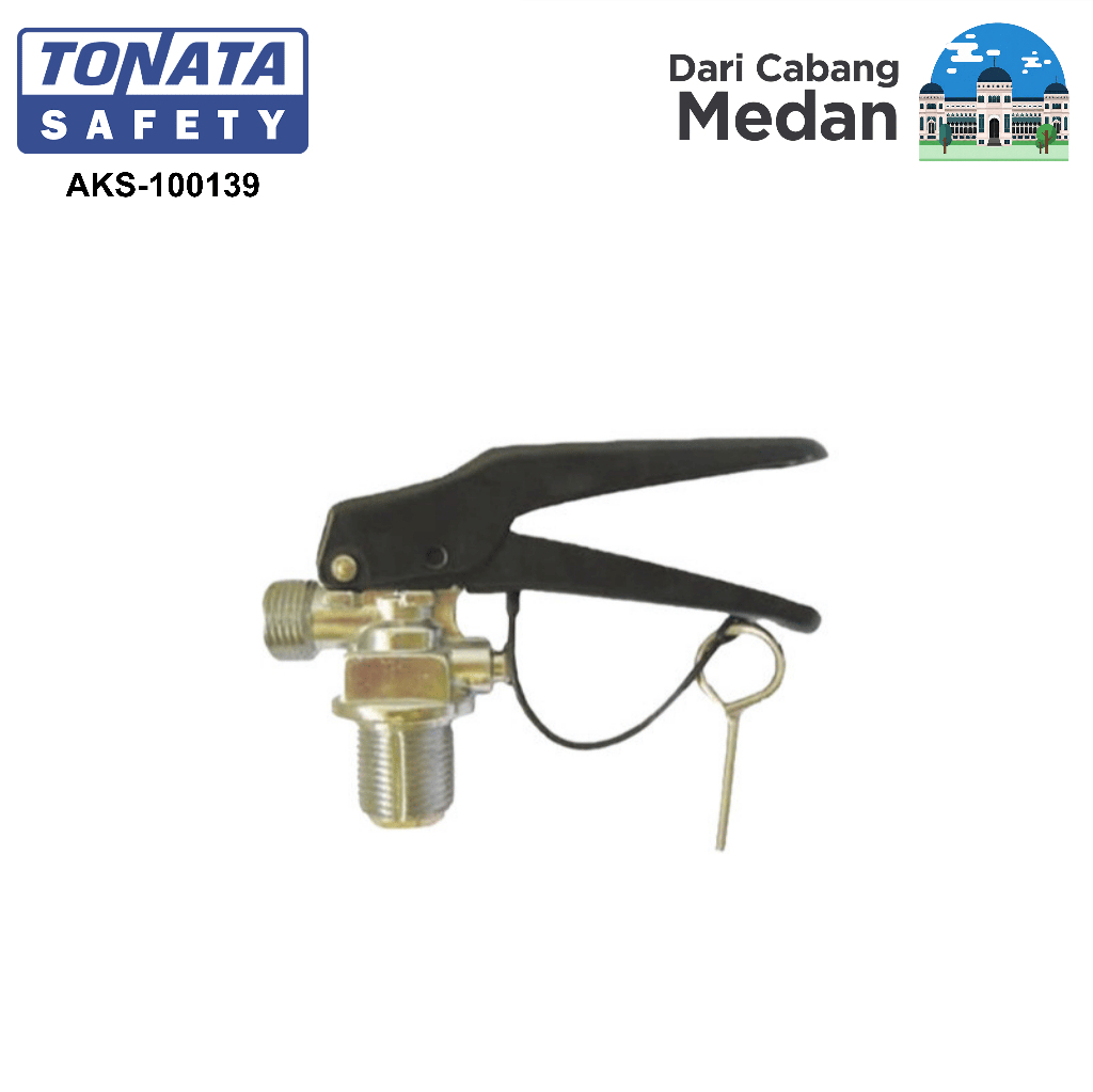 Valve Katup APAR Karbondioksida 2 Kg 3 Kg 5 Kg untuk Merk Tonata / Katup Tabung Pemadam Api CO2 / Va
