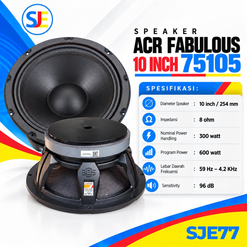 Speaker ACR Fabulous 10 Inch 75105 / ACR 75105 Fabulous 10 inch