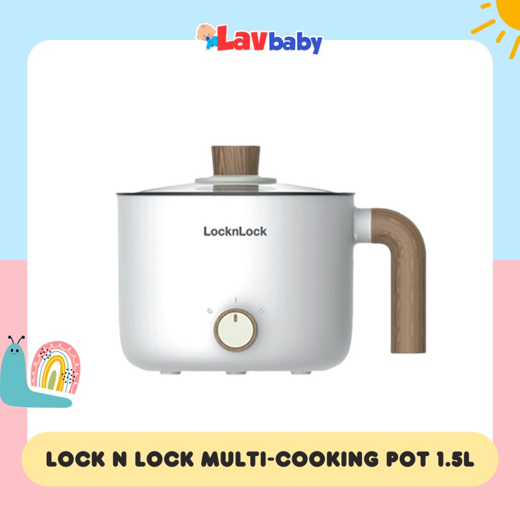 Lock n Lock Multi Cooking Pot Panci Listrik Serbaguna 1.5 L 1.5L