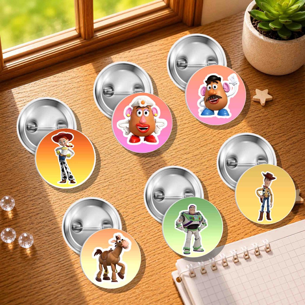 PIN PENITI BROS GLOSSY TOY STORY MERCHANDISE CHARACTERS