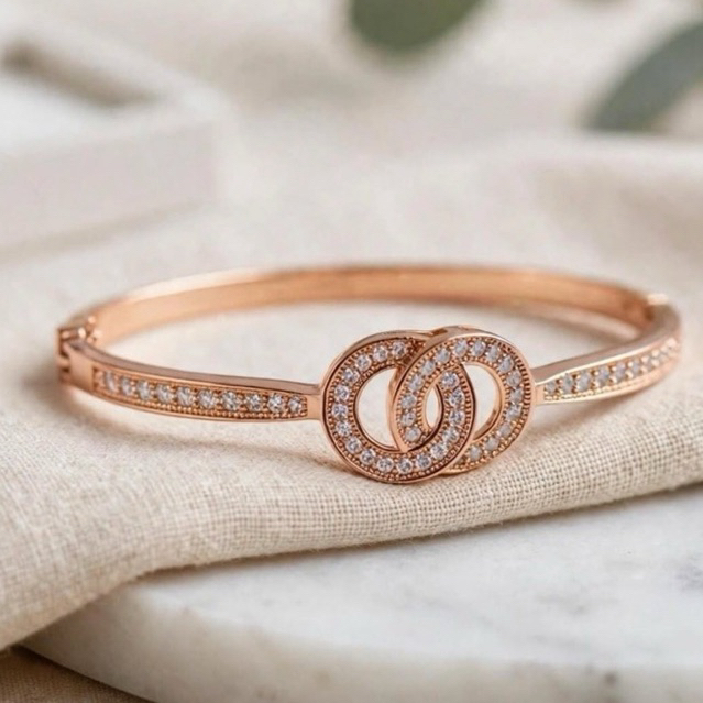Gelang Xuping Kaku Mata Gelang tangan wanita Cantik Dewasa model klasik vintage abadi fullmata warna
