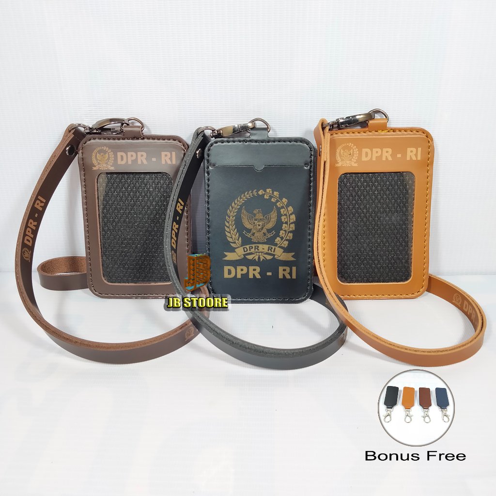 Tempat Id Card DPR RI Kulit / Id Card Holder Dpr Ri Lipat Saku / name tag dpr ri saku lipat magnet