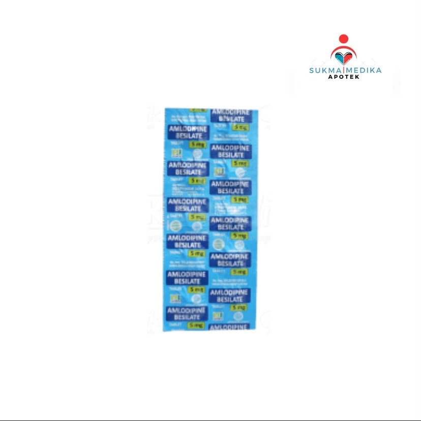 Amlodipine 5 mg Strip isi 10 Tablet