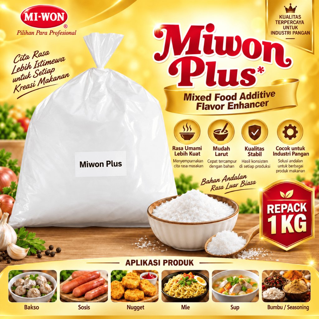 Miwon Plus Booster / Miwon Plus MSG Halal Premium 1Kg