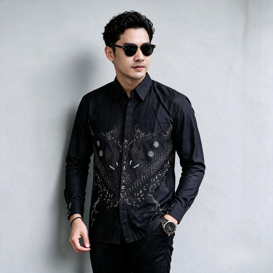 Zeen Hello - Kemeja Batik Pria Premium Lengan Panjang