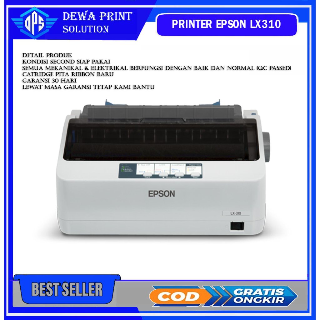 Printer LX310 EPSON DOT MATRIX LX-310 PRINTER EPSON DOTMATRIX